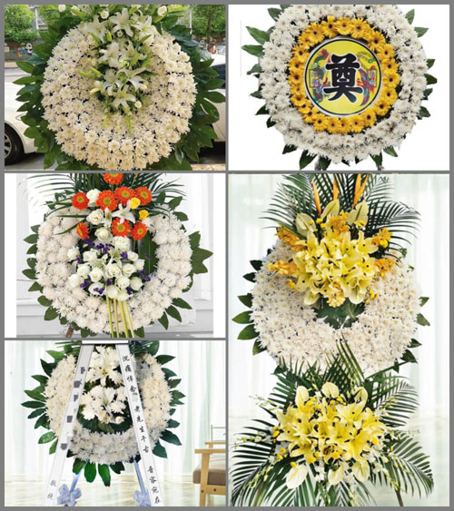 山东泰安岱岳区范镇张寨子村花圈速递